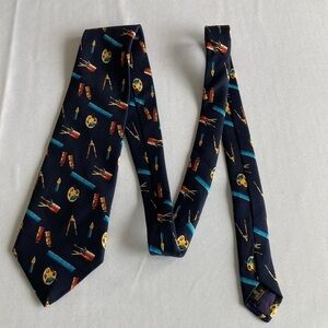 Charles Rose 100% Silk Tie Artist Geometric Designs - Fine Quality Neckwear